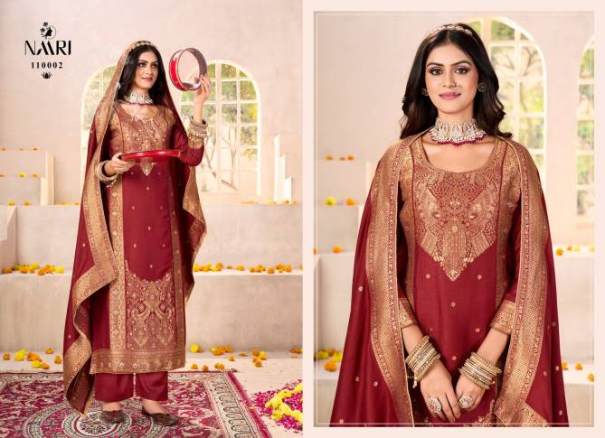 Gul Raas By Naari Viscose Pashmina jacquard Salwar Kameez Wholesale Price In Surat